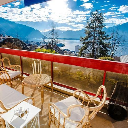 Terrace With Lake & Mountain View 몽트뢰 외부 사진